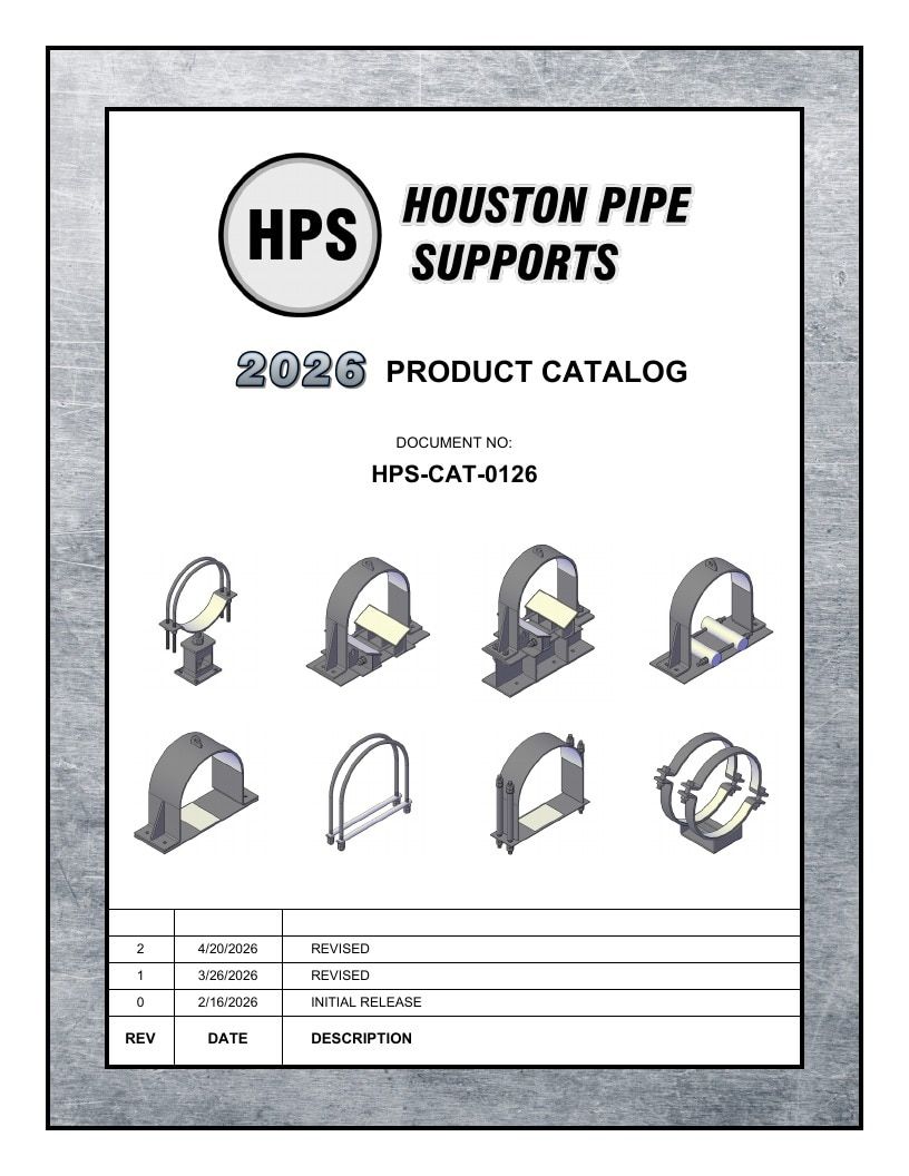 Houston Pipe Supports Pipe Supports Catalog Weekly Ad January 1 - December 31, 2026