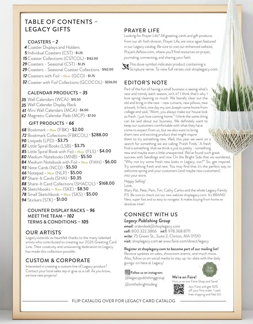 Legacy Publishing Group Gifts Catalog Weekly Ad January 1 - December 31, 2026
