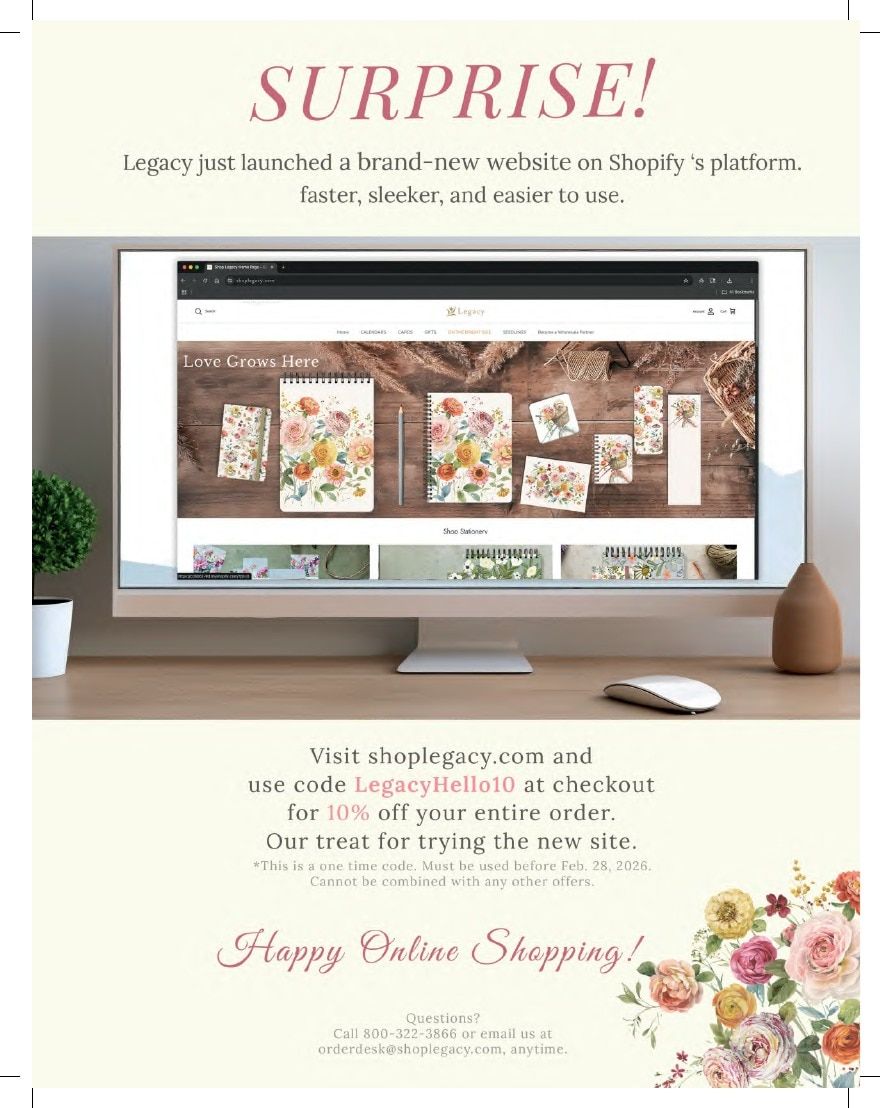 Legacy Publishing Group Greeting Cards Catalog Weekly Ad January 1 - December 31, 2026