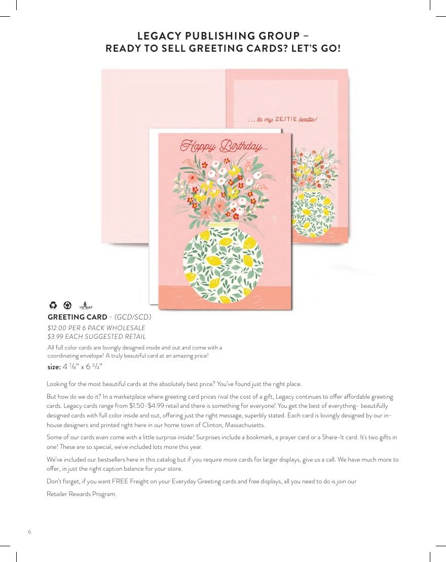 Legacy Publishing Group Greeting Cards Catalog Weekly Ad January 1 - December 31, 2026