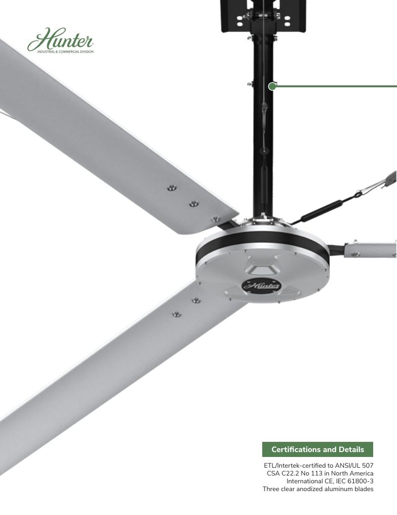 Hunter Industrial Industrial Fans Catalog Weekly Ad January 1 - December 31, 2026