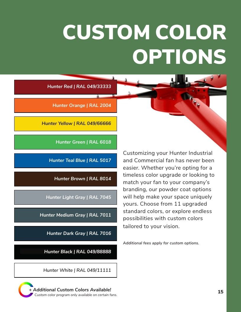 Hunter Industrial Industrial Fans Catalog Weekly Ad January 1 - December 31, 2026