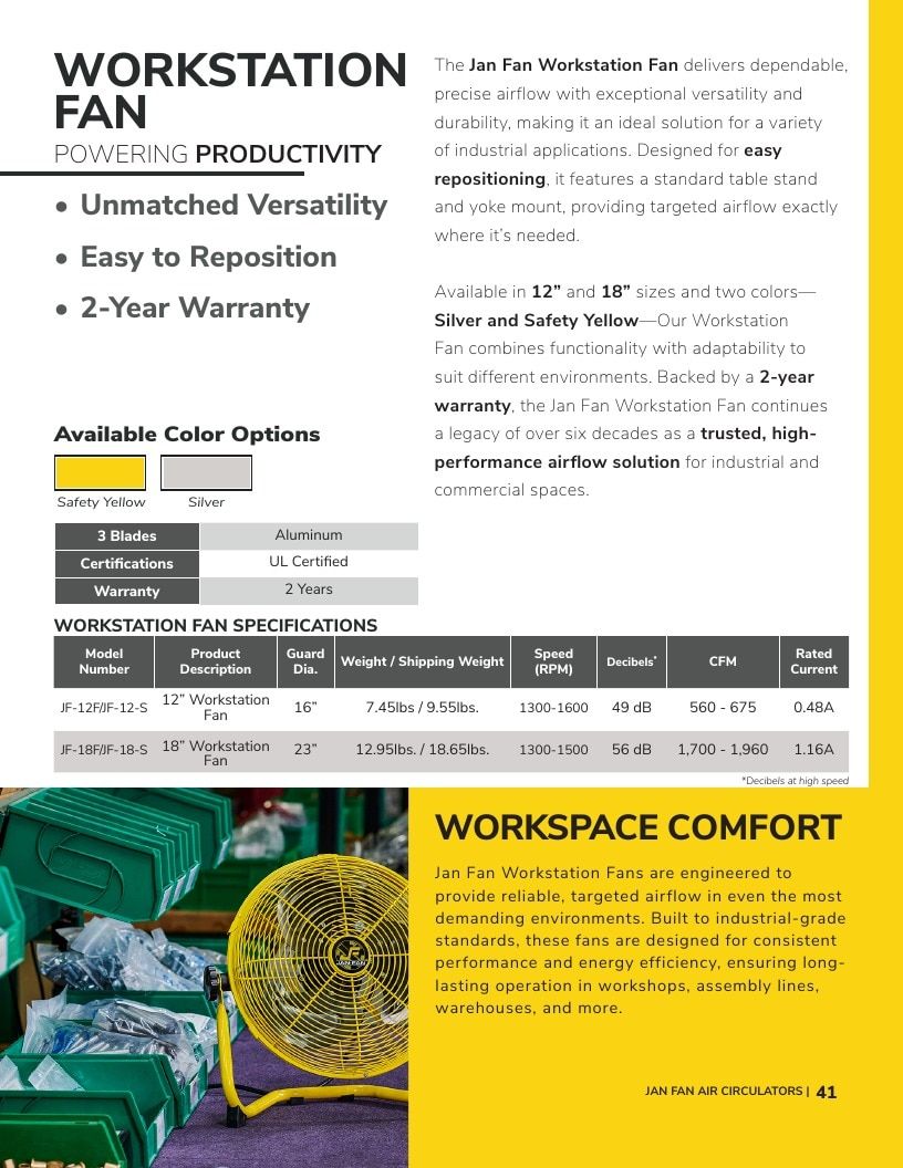 Hunter Industrial Industrial Fans Catalog Weekly Ad January 1 - December 31, 2026