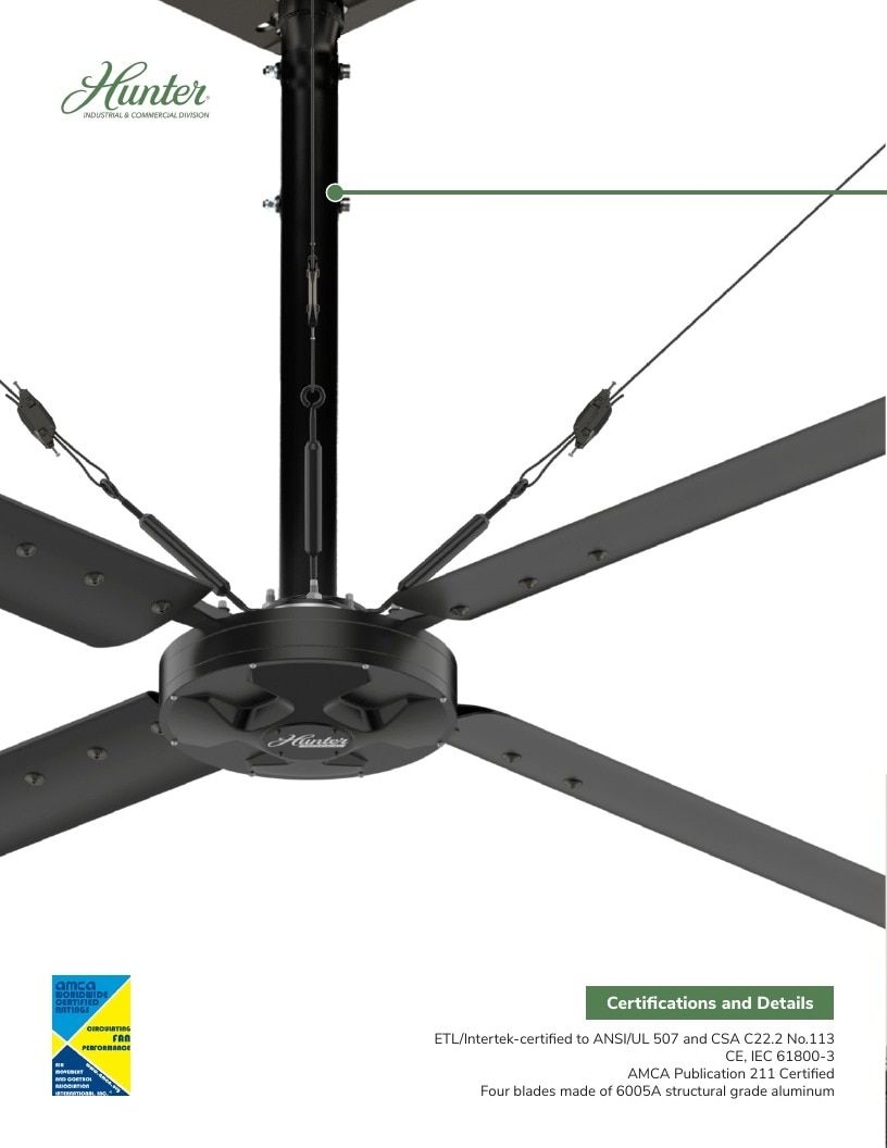 Hunter Industrial Industrial Fans Catalog Weekly Ad January 1 - December 31, 2026