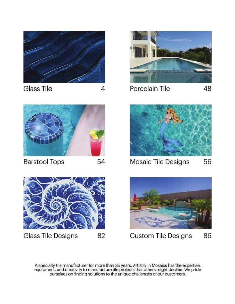 Artistry In Mosaics Mosaic Tile Catalog Weekly Ad January 1 - December 31, 2026