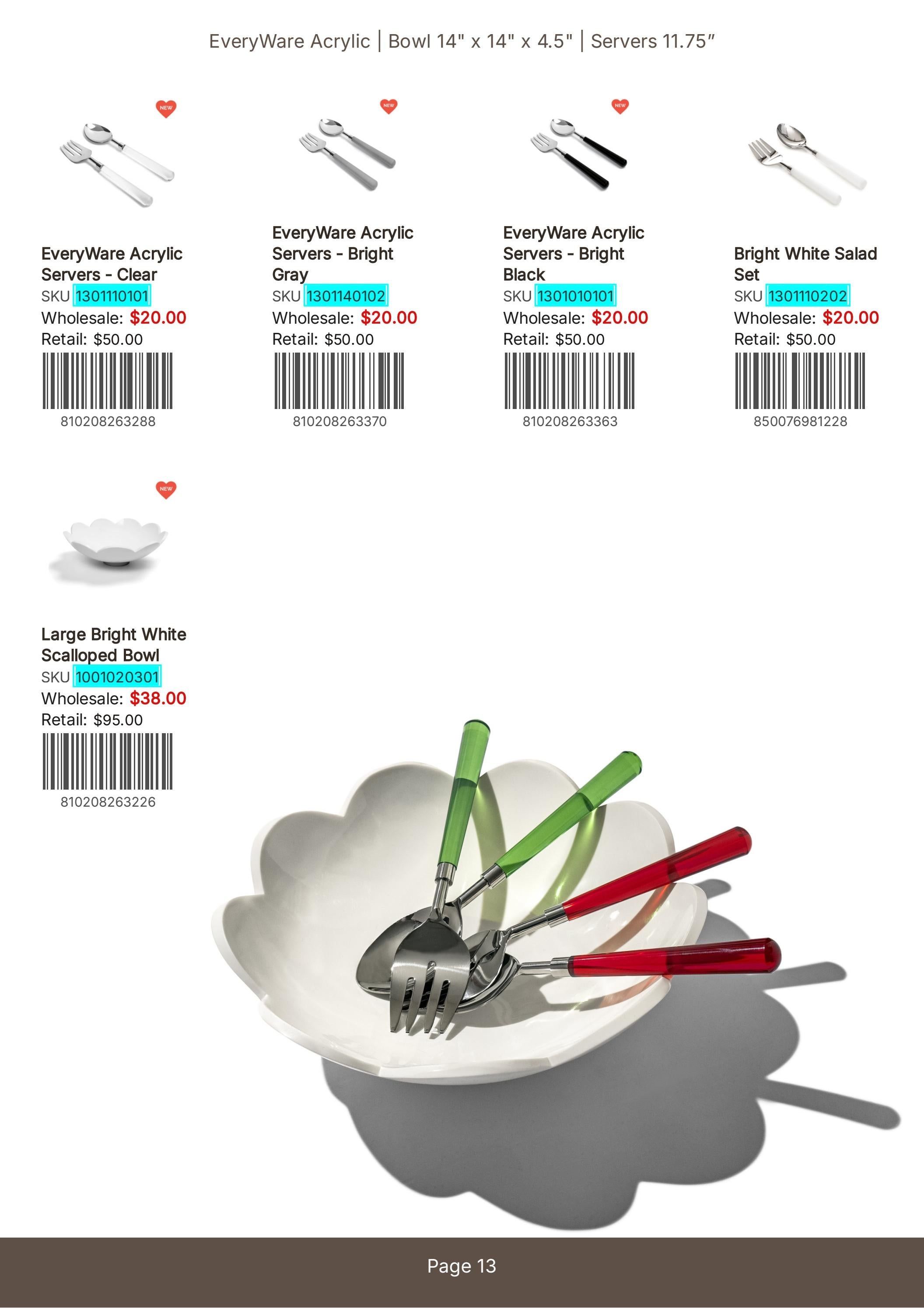 Inspired Generations Annual Tableware Catalog Weekly Ad January 1 - December 31, 2026