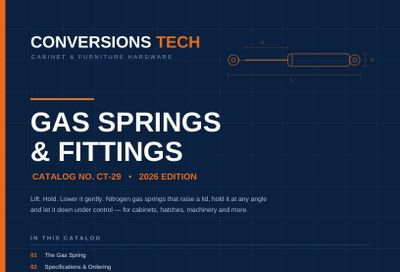Conversions Tech Gas Springs Catalog Weekly Ad January 1 - December 31, 2026