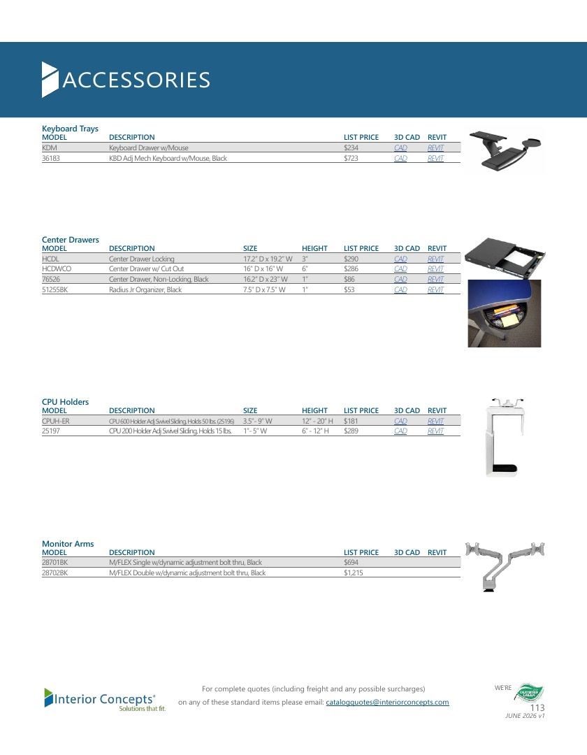 Interior Concepts Furniture Catalog Weekly Ad January 1 - December 31, 2026