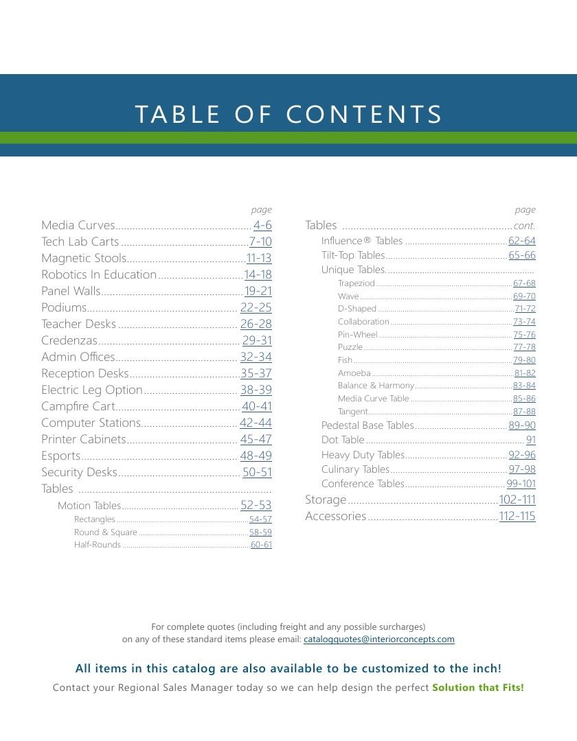 Interior Concepts Furniture Catalog Weekly Ad January 1 - December 31, 2026
