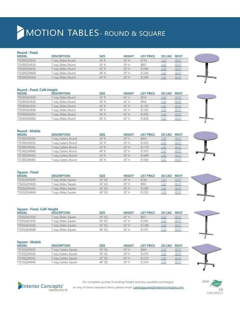 Interior Concepts Furniture Catalog Weekly Ad January 1 - December 31, 2026