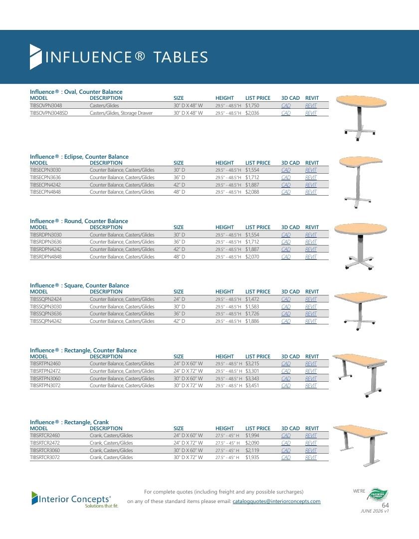 Interior Concepts Furniture Catalog Weekly Ad January 1 - December 31, 2026