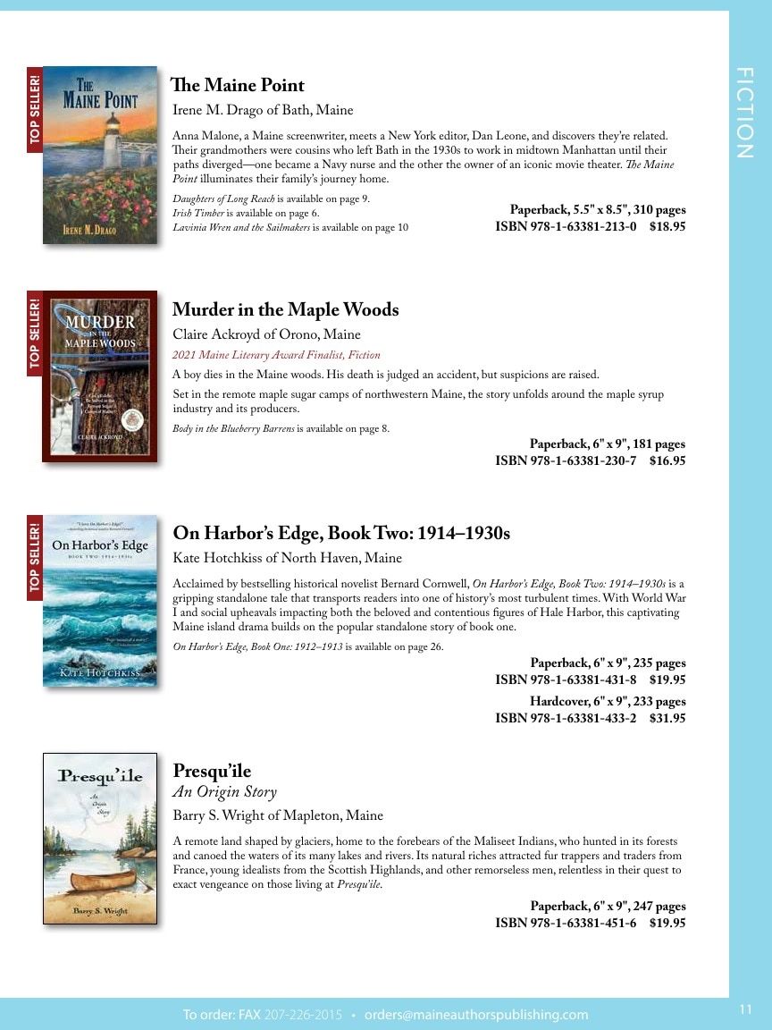 Maine Authors Publishing Books Catalog Weekly Ad January 1 - December 31, 2026