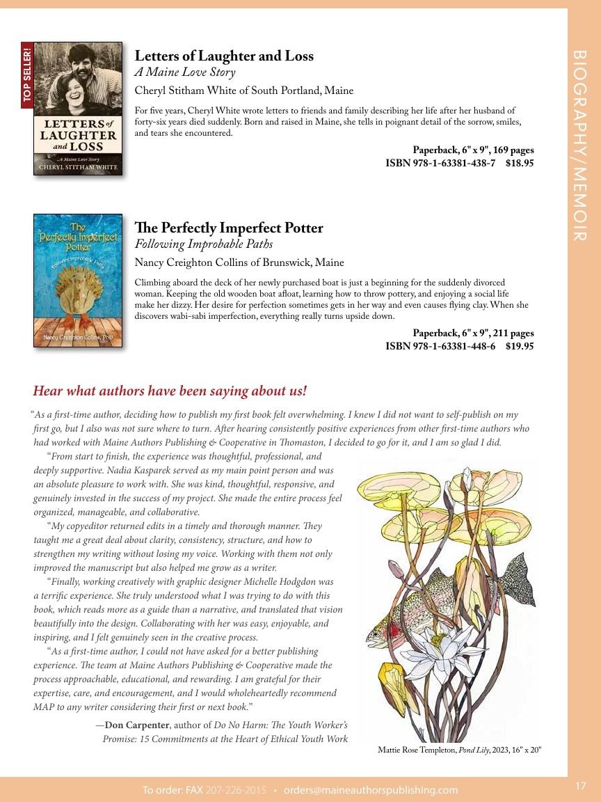 Maine Authors Publishing Books Catalog Weekly Ad January 1 - December 31, 2026