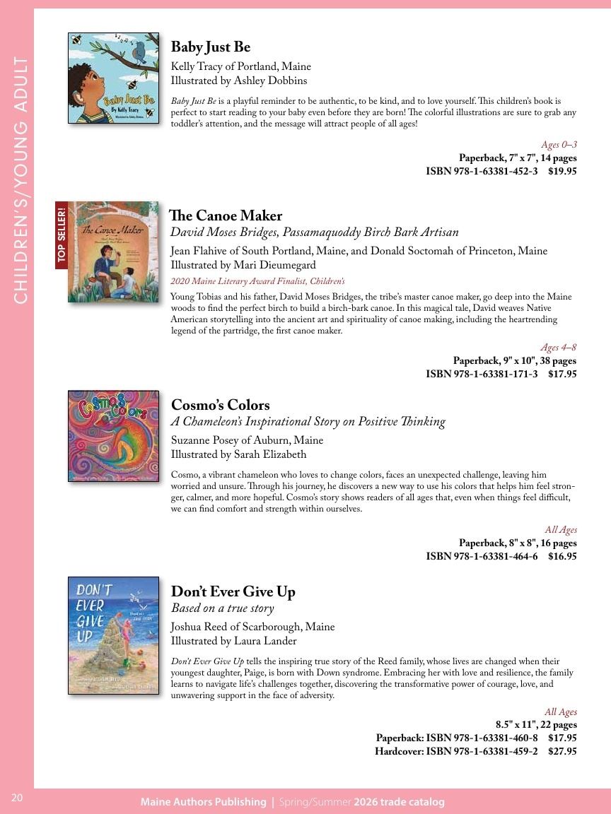 Maine Authors Publishing Books Catalog Weekly Ad January 1 - December 31, 2026