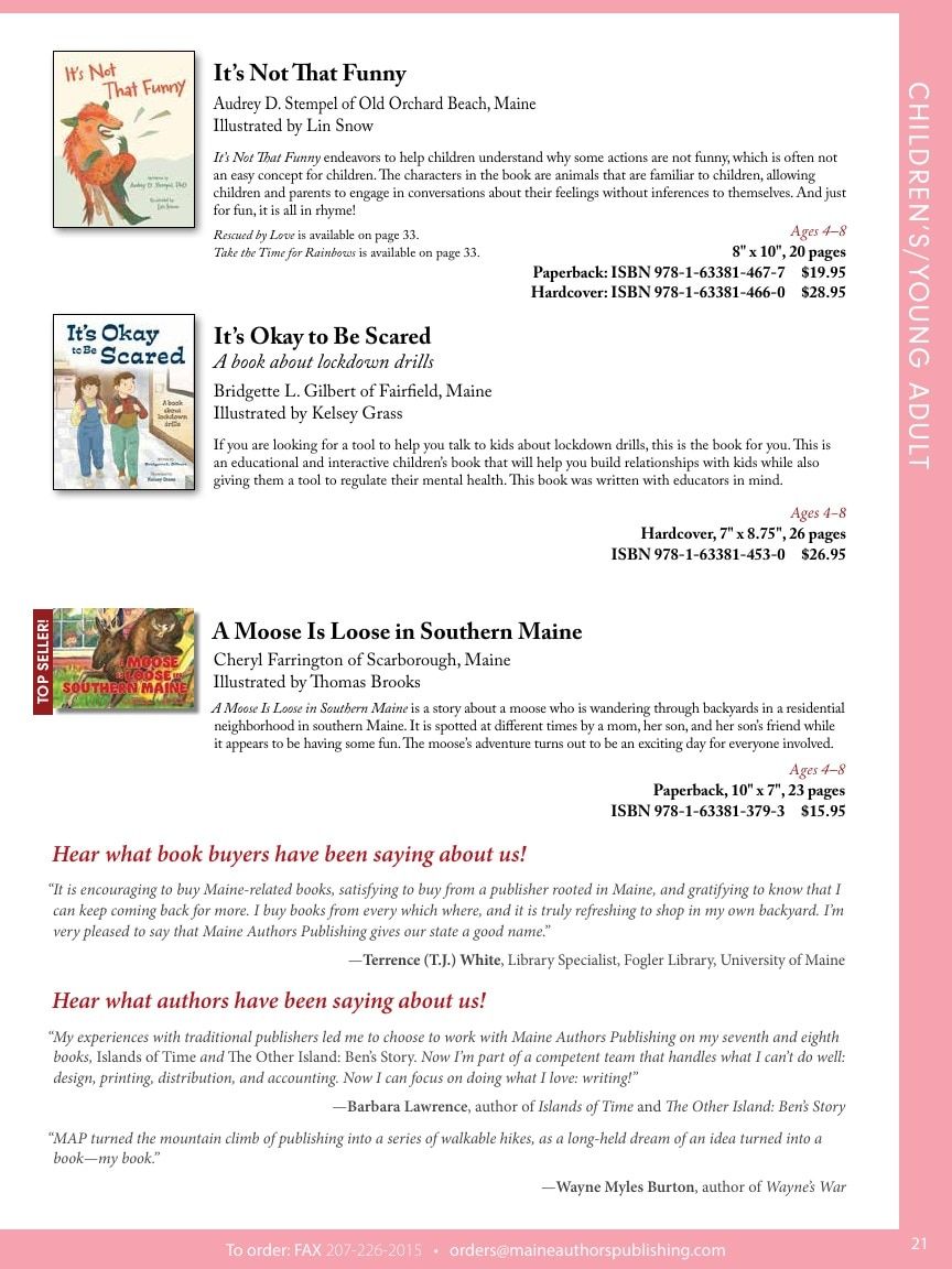 Maine Authors Publishing Books Catalog Weekly Ad January 1 - December 31, 2026
