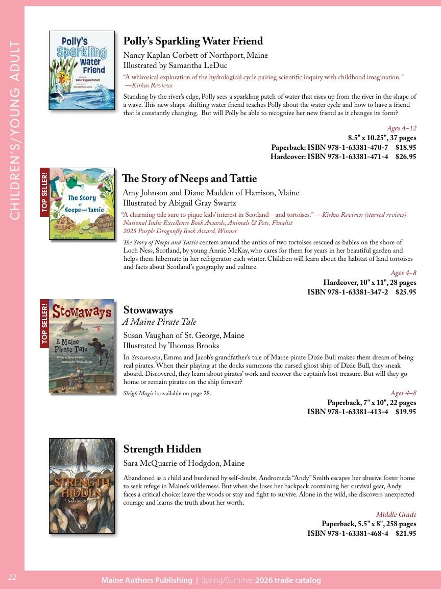 Maine Authors Publishing Books Catalog Weekly Ad January 1 - December 31, 2026