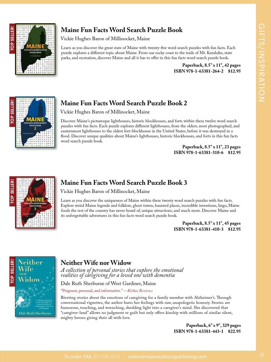 Maine Authors Publishing Books Catalog Weekly Ad January 1 - December 31, 2026