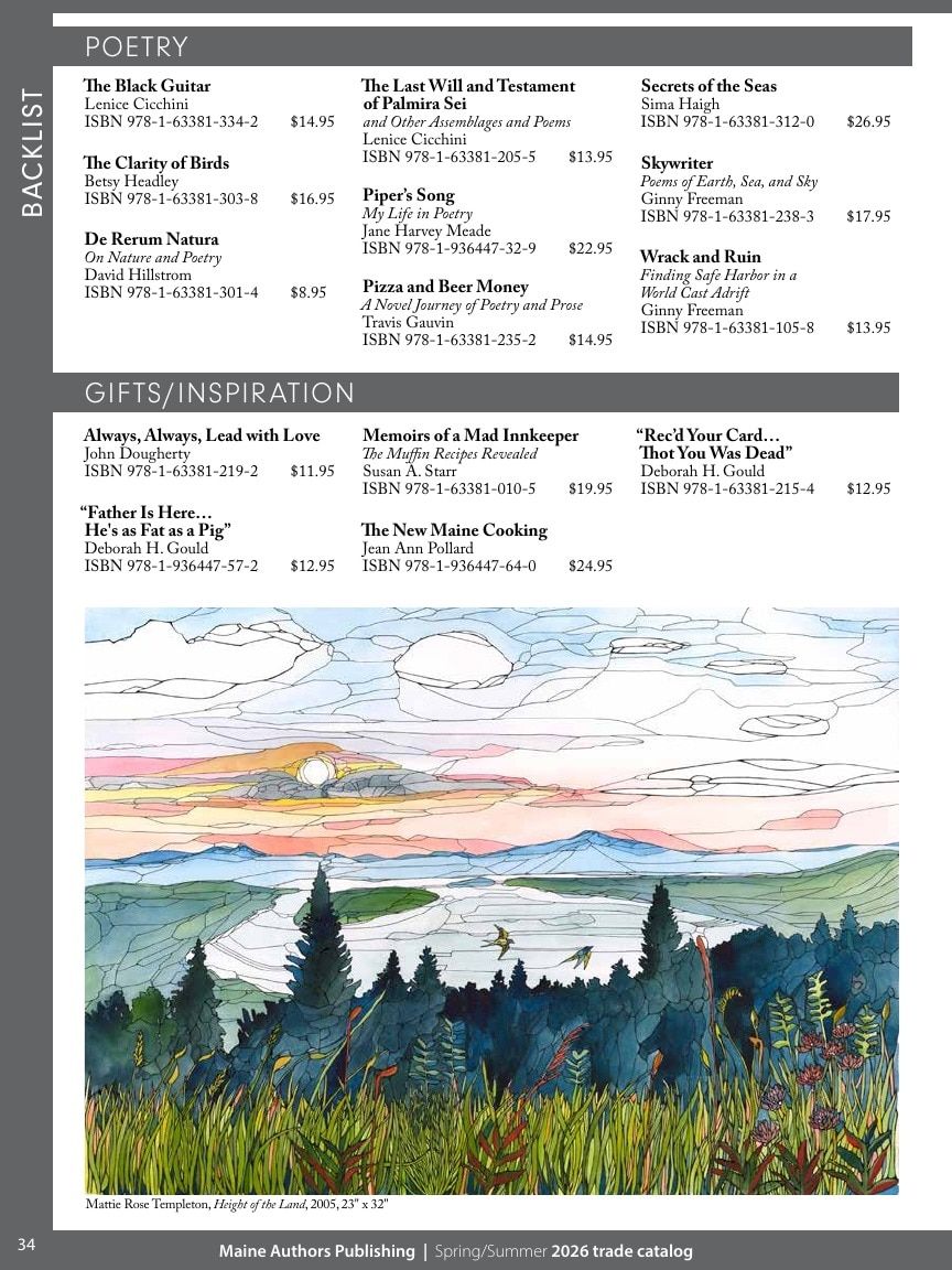 Maine Authors Publishing Books Catalog Weekly Ad January 1 - December 31, 2026