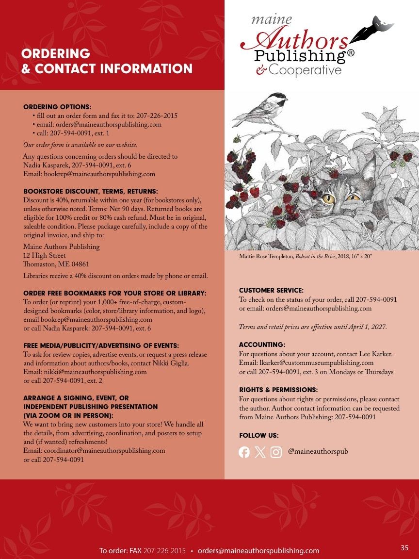 Maine Authors Publishing Books Catalog Weekly Ad January 1 - December 31, 2026