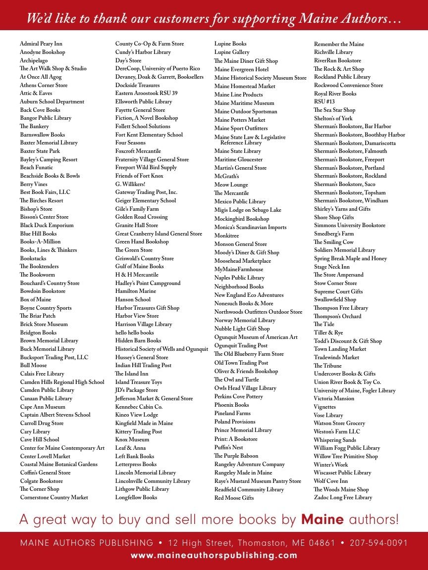 Maine Authors Publishing Books Catalog Weekly Ad January 1 - December 31, 2026