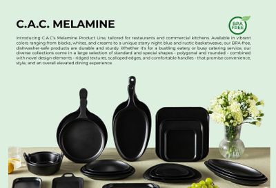 C.A.C. Foodservice Melamine Catalog Weekly Ad January 1 - December 31, 2026