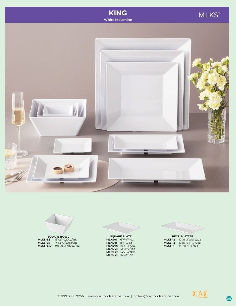 C.A.C. Foodservice Melamine Catalog Weekly Ad January 1 - December 31, 2026