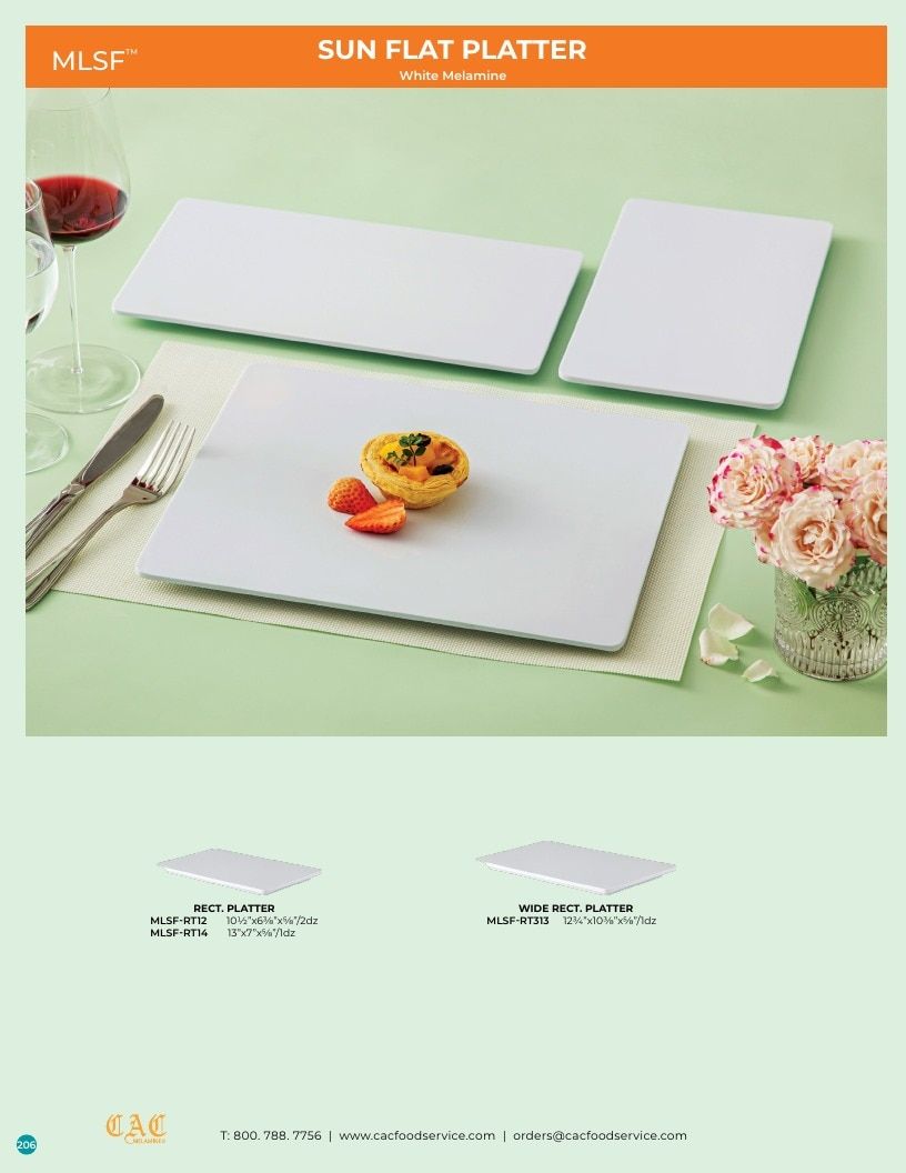 C.A.C. Foodservice Melamine Catalog Weekly Ad January 1 - December 31, 2026