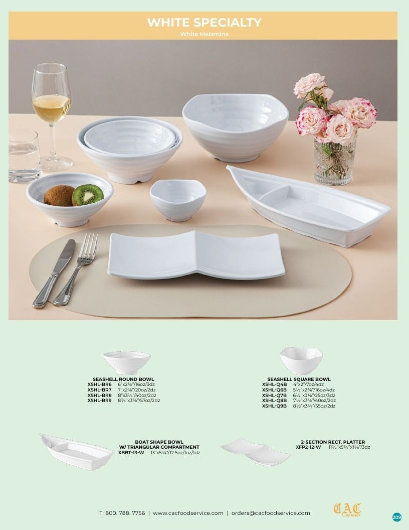 C.A.C. Foodservice Melamine Catalog Weekly Ad January 1 - December 31, 2026