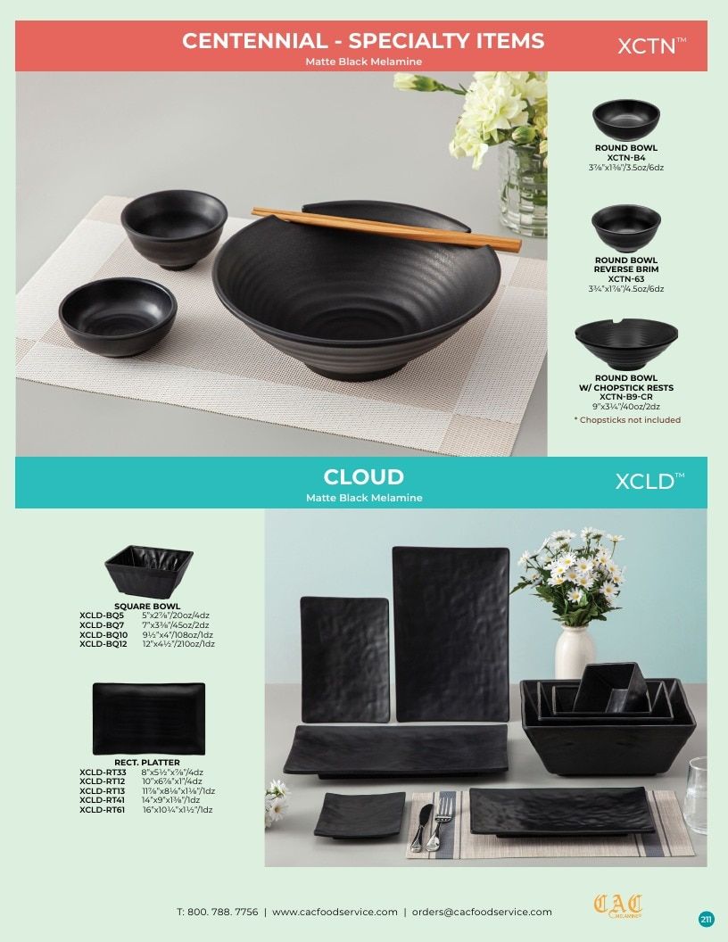 C.A.C. Foodservice Melamine Catalog Weekly Ad January 1 - December 31, 2026