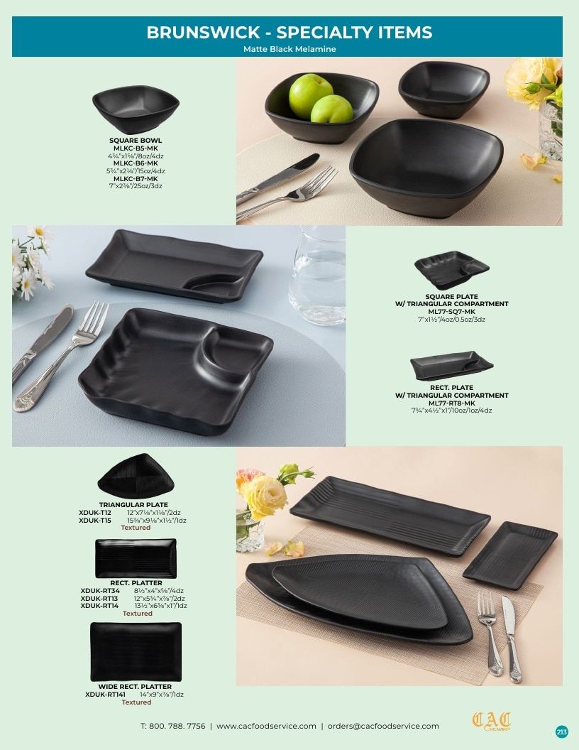 C.A.C. Foodservice Melamine Catalog Weekly Ad January 1 - December 31, 2026