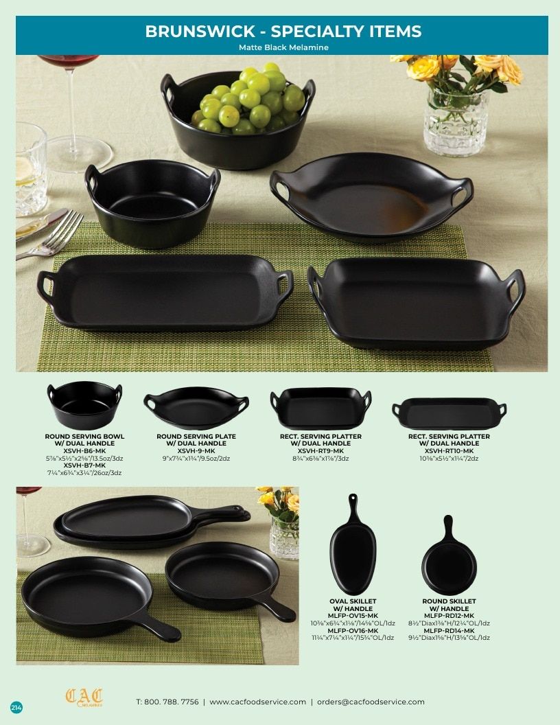 C.A.C. Foodservice Melamine Catalog Weekly Ad January 1 - December 31, 2026
