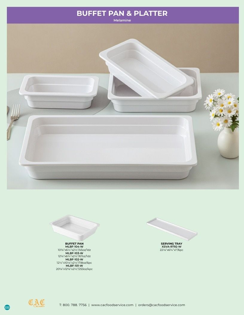 C.A.C. Foodservice Melamine Catalog Weekly Ad January 1 - December 31, 2026