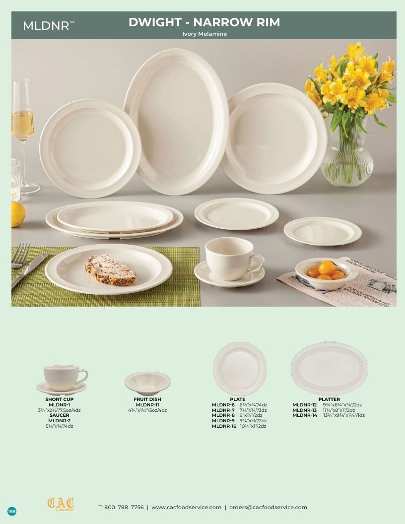 C.A.C. Foodservice Melamine Catalog Weekly Ad January 1 - December 31, 2026