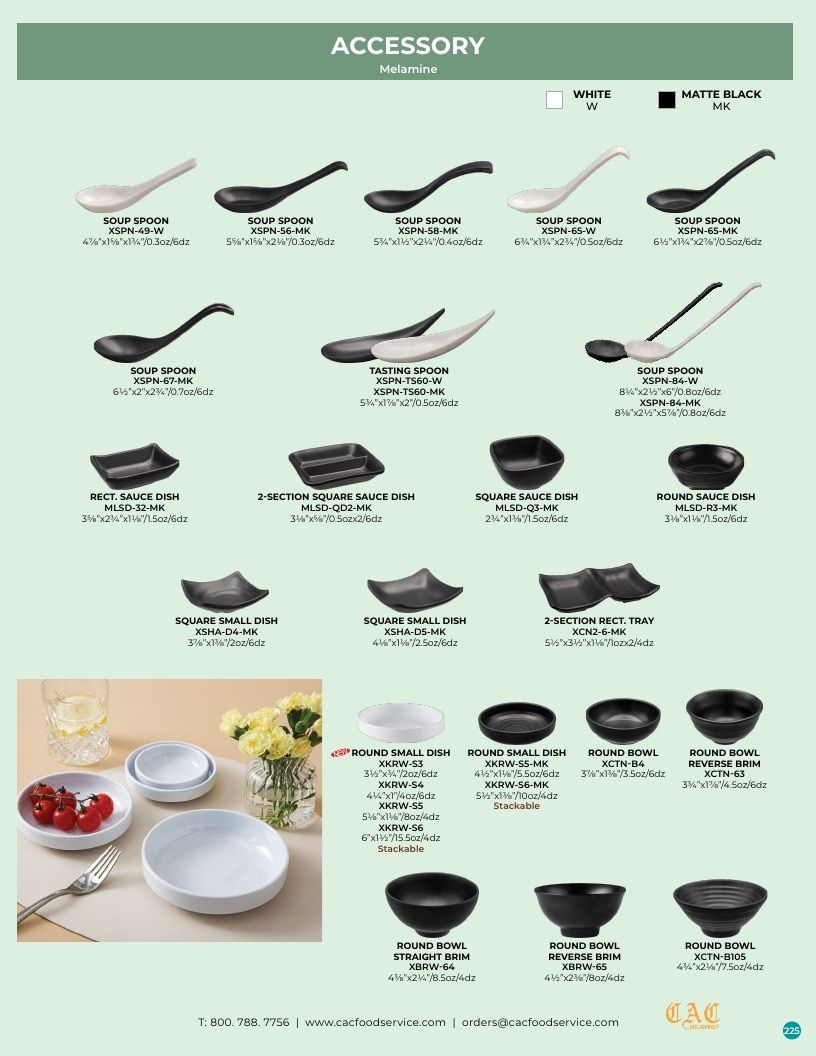 C.A.C. Foodservice Melamine Catalog Weekly Ad January 1 - December 31, 2026