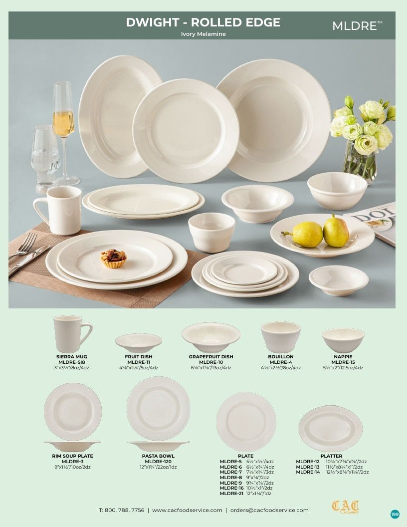 C.A.C. Foodservice Melamine Catalog Weekly Ad January 1 - December 31, 2026