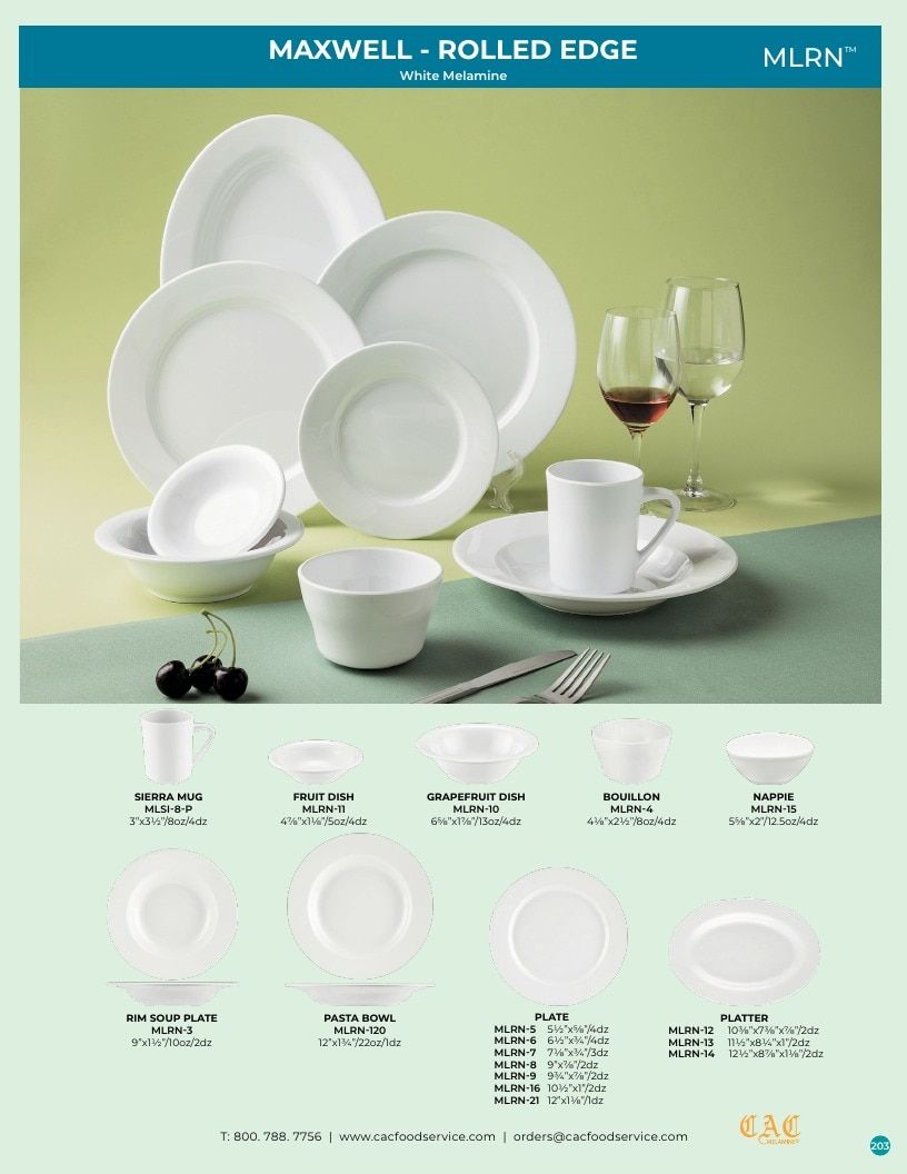 C.A.C. Foodservice Melamine Catalog Weekly Ad January 1 - December 31, 2026