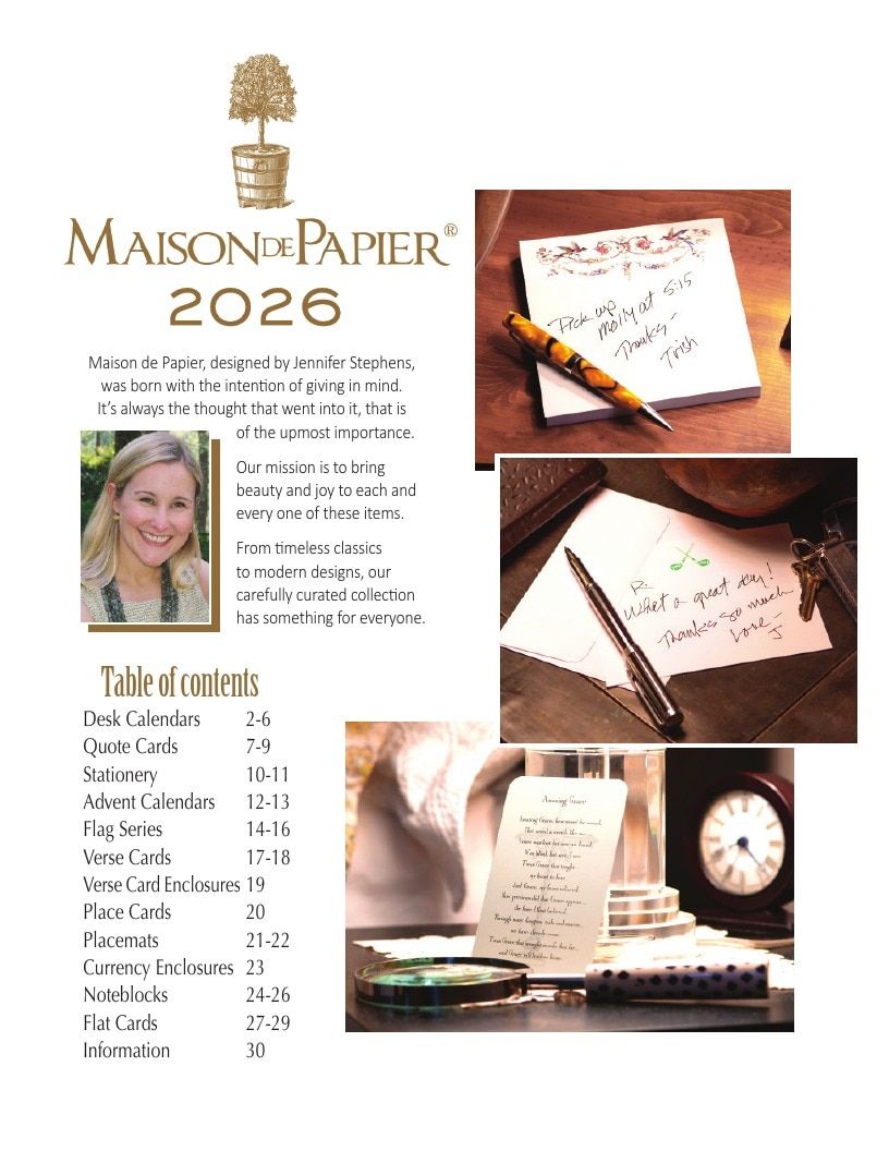 Maison de Papier Gifts and Stationery Catalog Weekly Ad January 1 - December 31, 2026