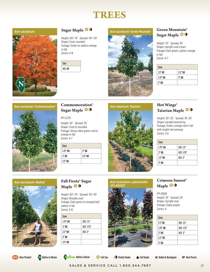 Kankakee Nursery Wholesale Nursery Catalog Weekly Ad January 1 - December 31, 2026