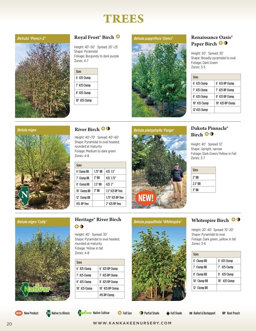 Kankakee Nursery Wholesale Nursery Catalog Weekly Ad January 1 - December 31, 2026