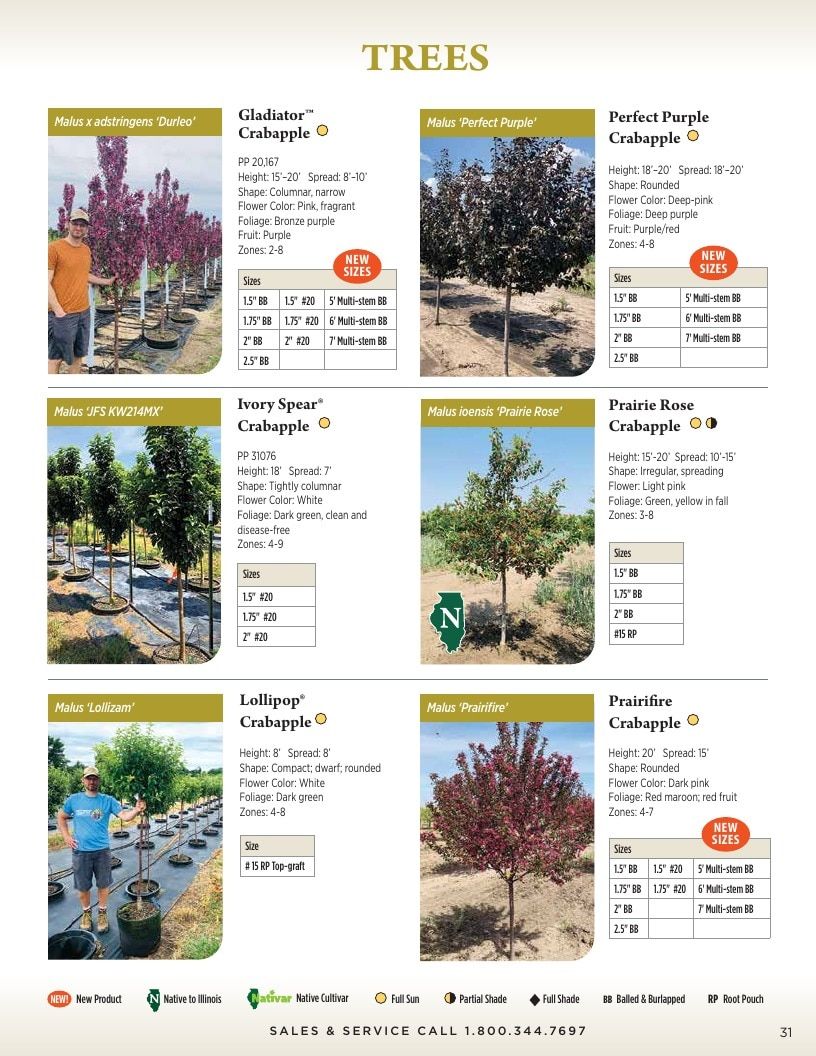 Kankakee Nursery Wholesale Nursery Catalog Weekly Ad January 1 - December 31, 2026