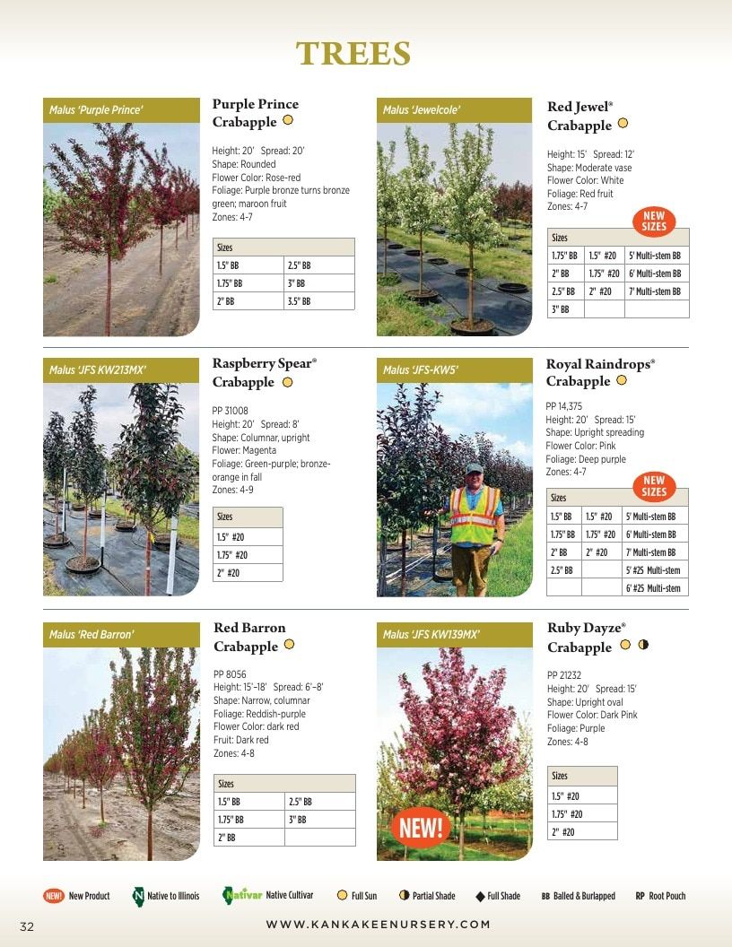 Kankakee Nursery Wholesale Nursery Catalog Weekly Ad January 1 - December 31, 2026