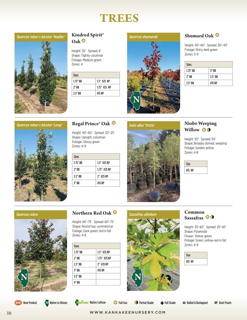 Kankakee Nursery Wholesale Nursery Catalog Weekly Ad January 1 - December 31, 2026