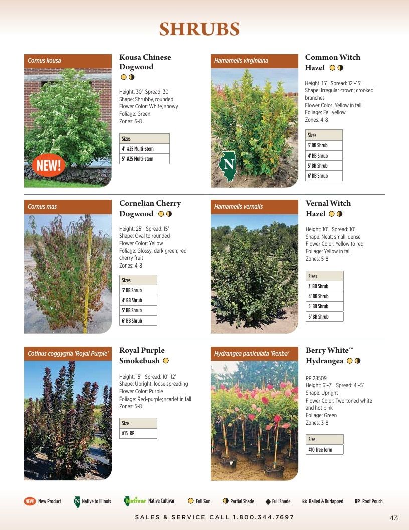 Kankakee Nursery Wholesale Nursery Catalog Weekly Ad January 1 - December 31, 2026