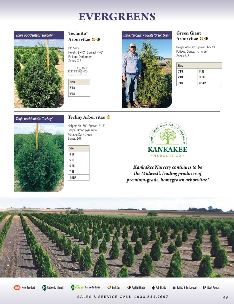 Kankakee Nursery Wholesale Nursery Catalog Weekly Ad January 1 - December 31, 2026