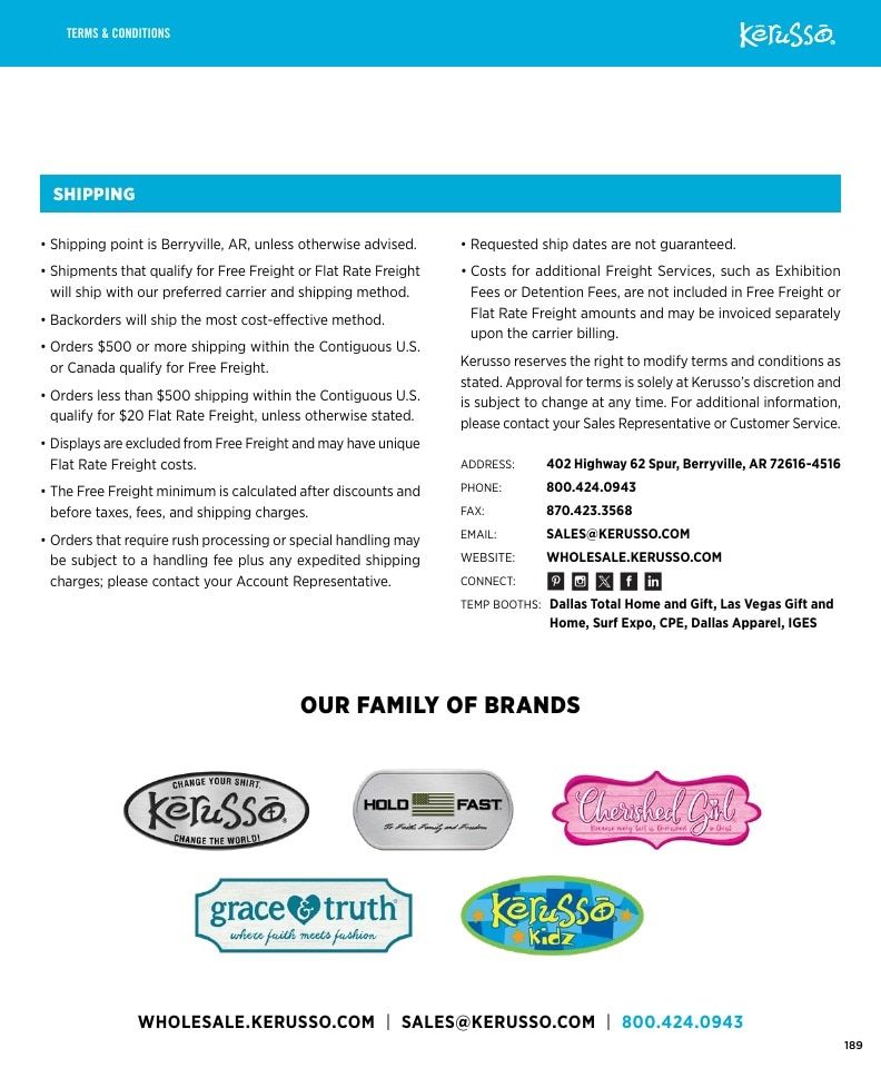 Kerusso Apparel and Gifts Catalog Weekly Ad January 1 - December 31, 2026