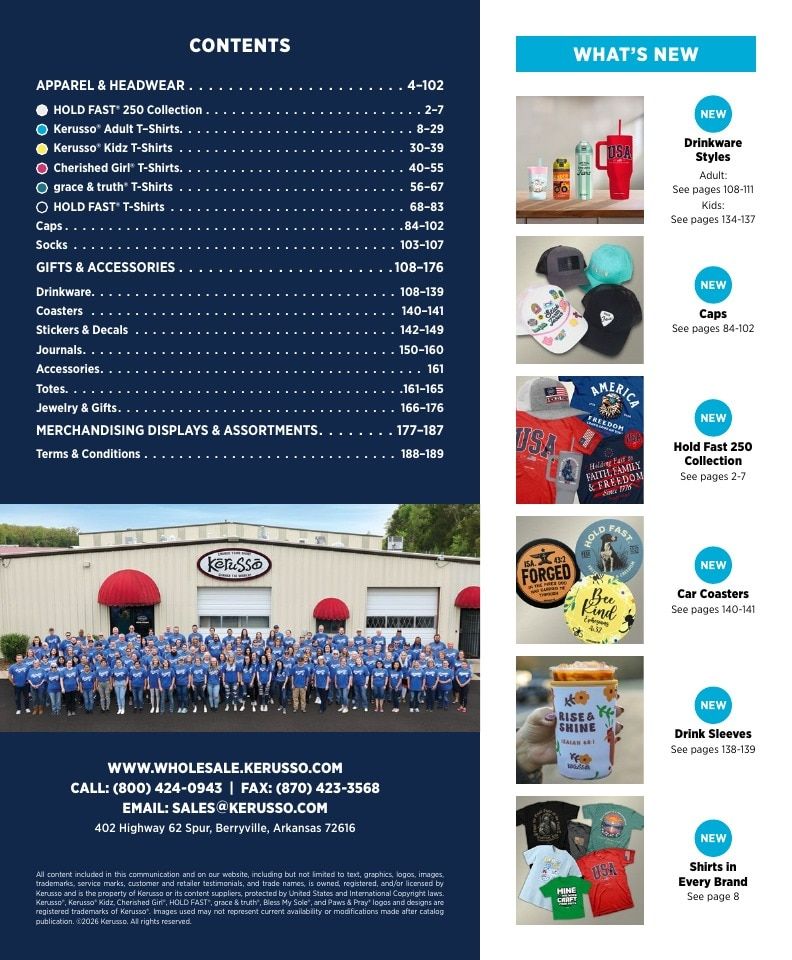 Kerusso Apparel and Gifts Catalog Weekly Ad January 1 - December 31, 2026