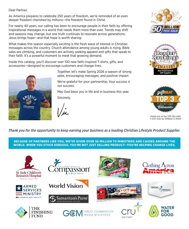 Kerusso Apparel and Gifts Catalog Weekly Ad January 1 - December 31, 2026