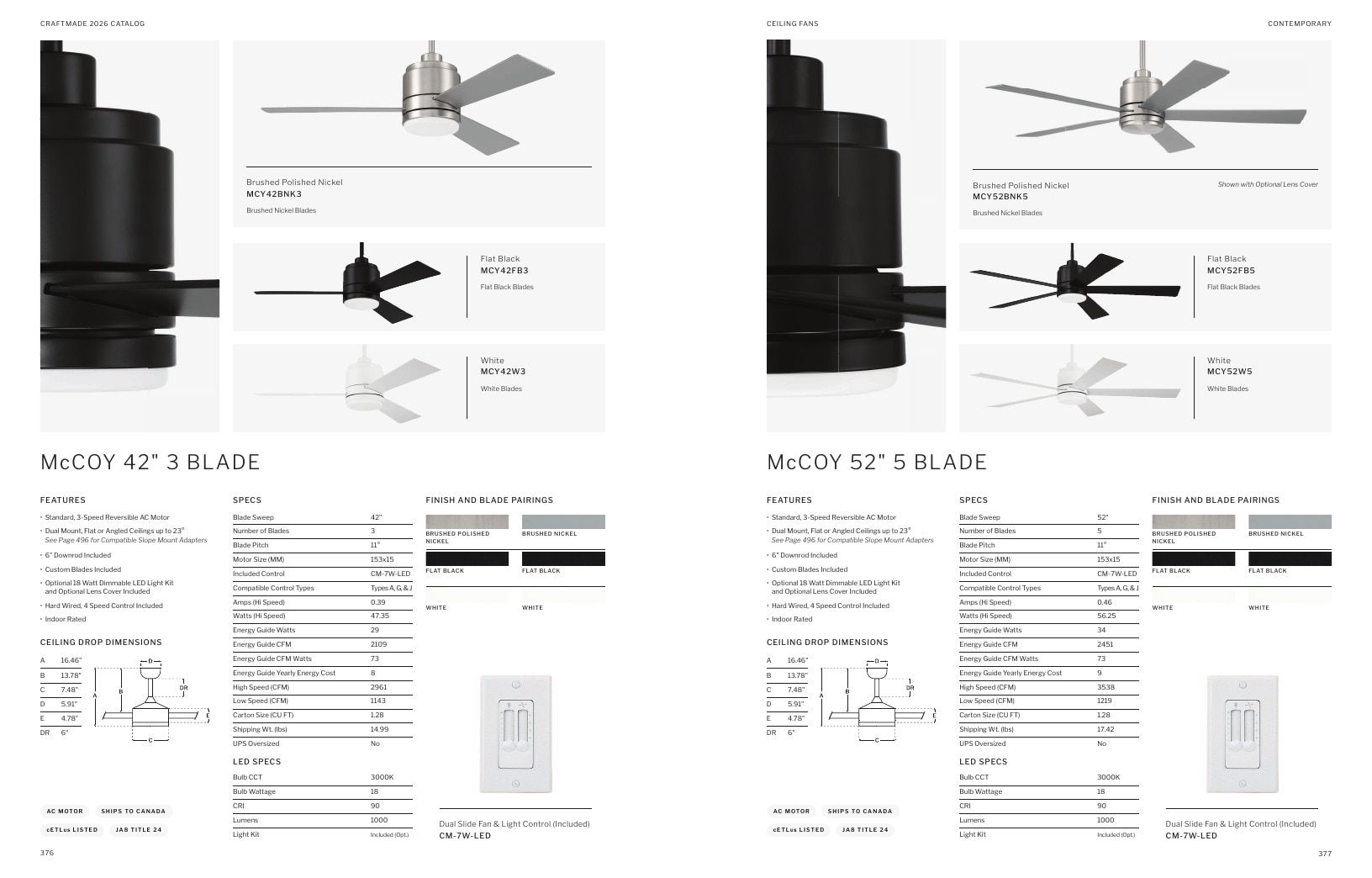 Craftmade Lighting and Ceiling Fans Catalog Weekly Ad January 1 - December 31, 2026