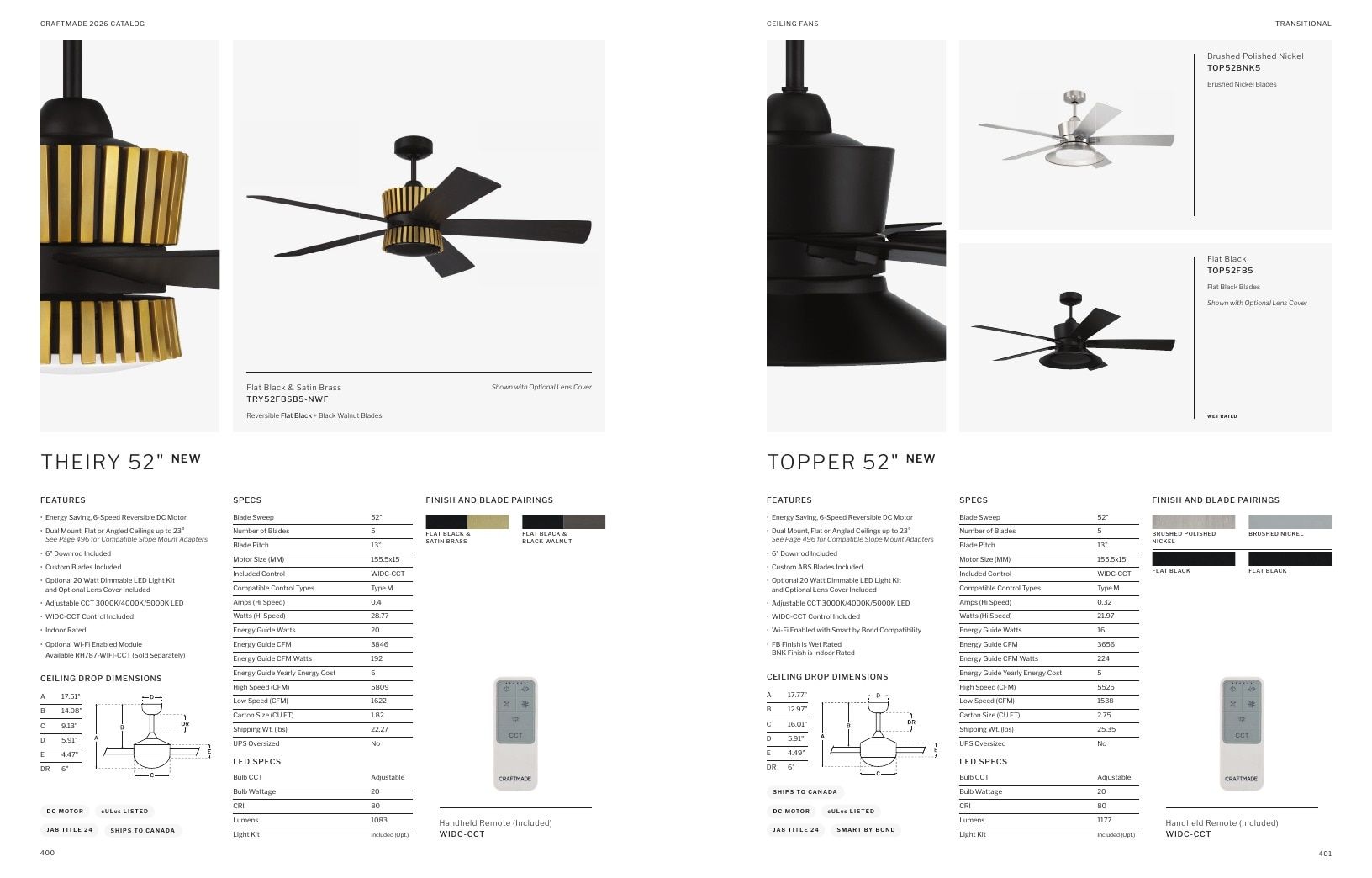 Craftmade Lighting and Ceiling Fans Catalog Weekly Ad January 1 - December 31, 2026
