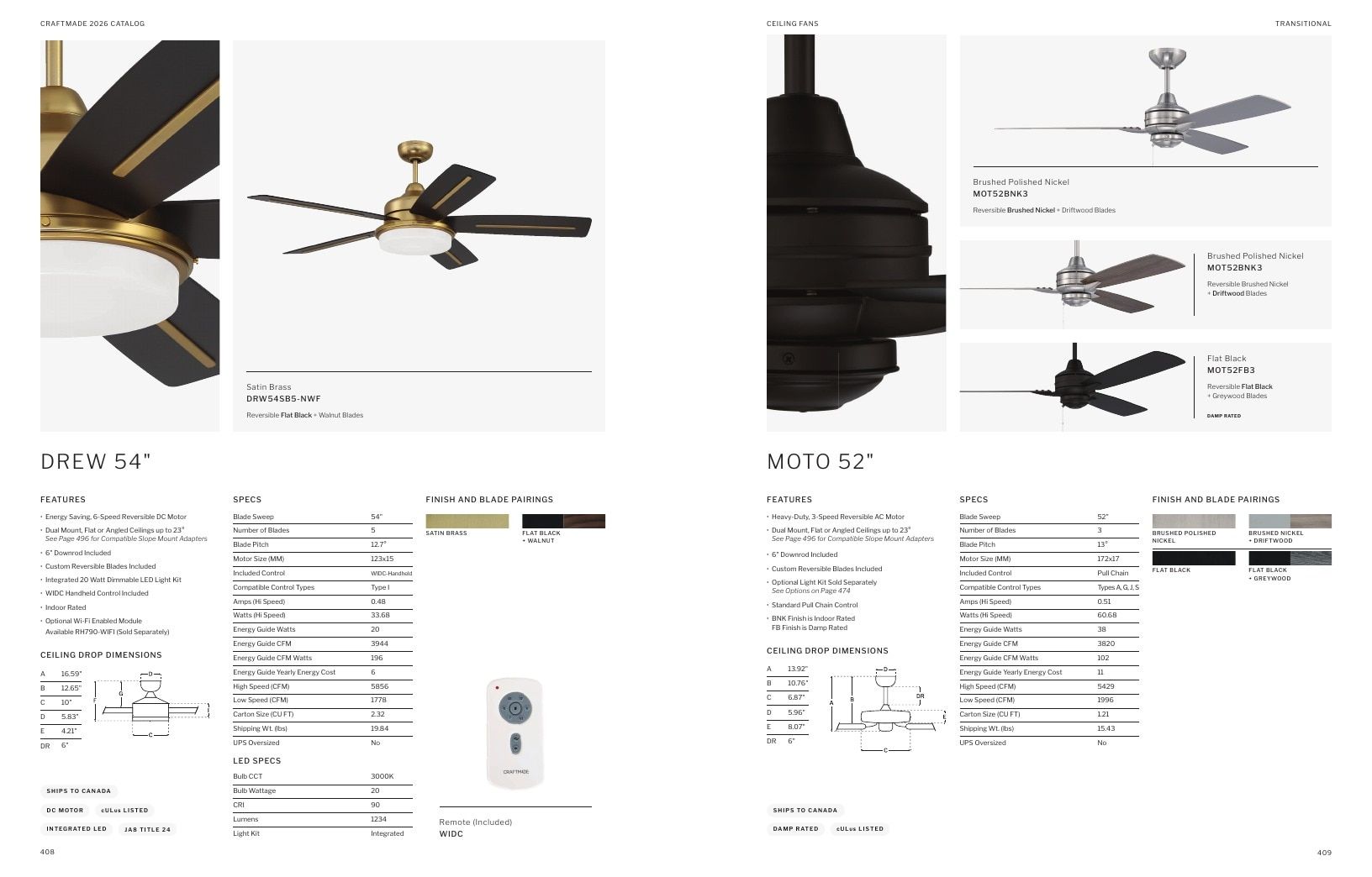 Craftmade Lighting and Ceiling Fans Catalog Weekly Ad January 1 - December 31, 2026